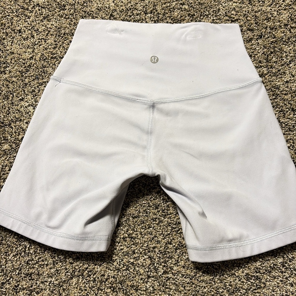 lululemon baby blue Bike Shorts